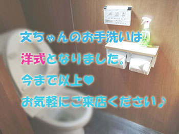 文太郎のお手洗いが洋式になりました